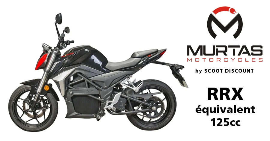 moto électrique MURTAS RRX, équivalent 125cc