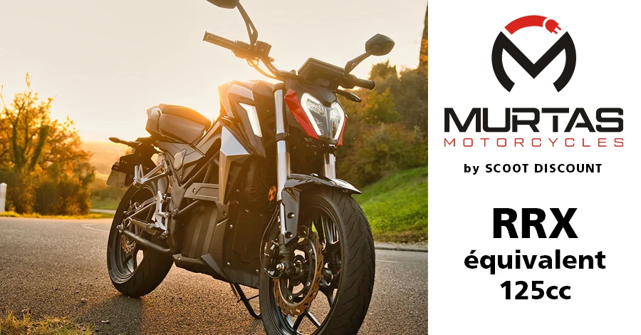 moto électrique MURTAS RRX, équivalent 125cc