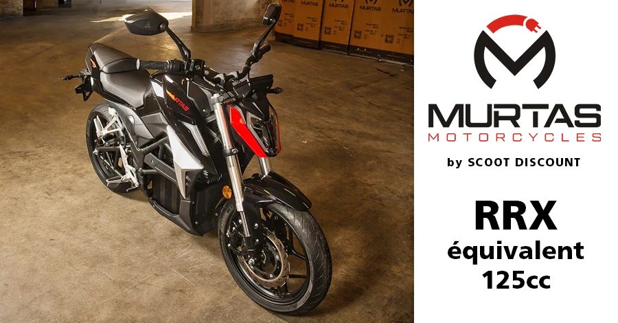moto électrique MURTAS RRX, équivalent 125cc