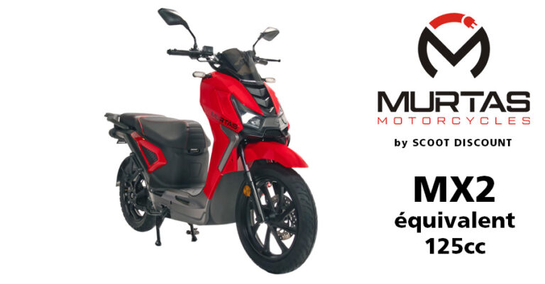 scooter électrique MURTAS MX1 et MX2, équivalent 125cc