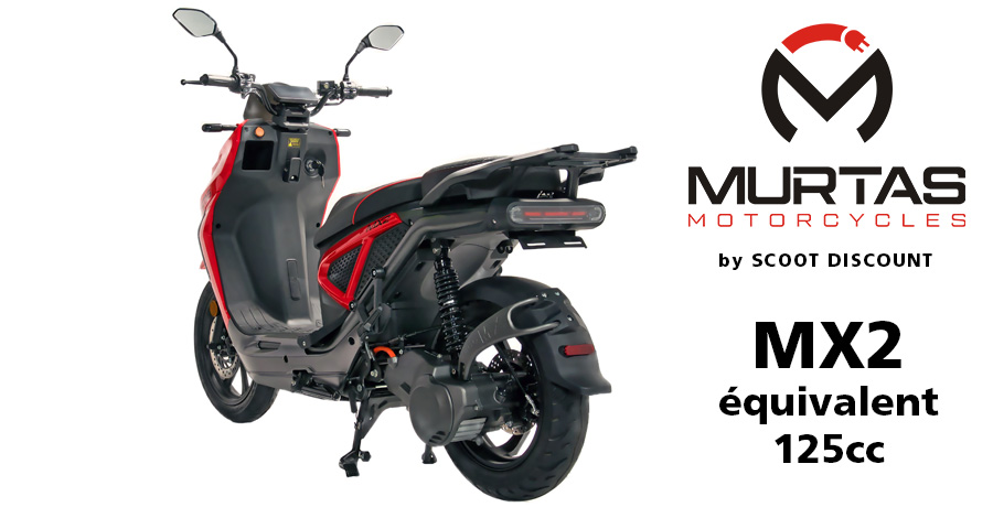 scooter électrique Murtas MX1 et MX2 équivalent 125cc