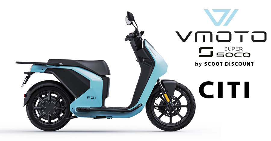 scooter électrique V-Moto Citi, équivalent 50 et 125cc