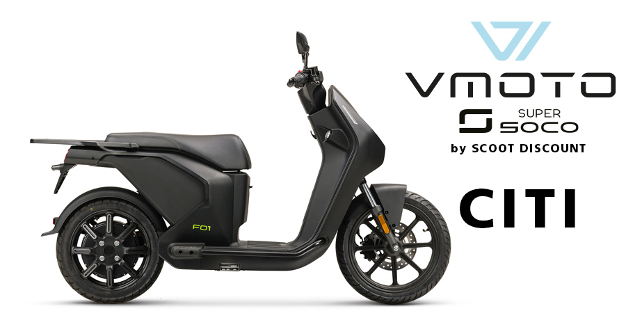 scooter électrique V-Moto Citi, équivalent 50 et 125cc