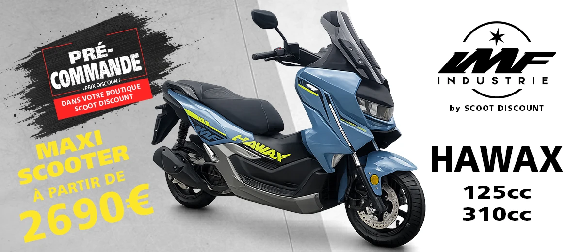 maxi scooter IMF Hawax 125cc et 310cc
