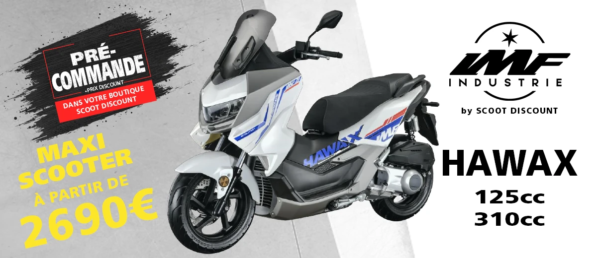 maxi scooter IMF Hawax 125cc et 310cc