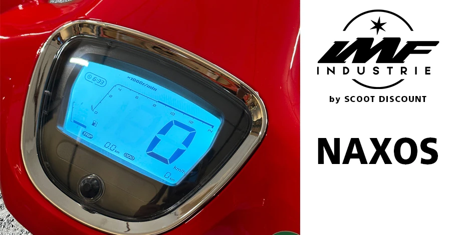 scooter IMF indutrie Naxos 50cc détail compteur digital