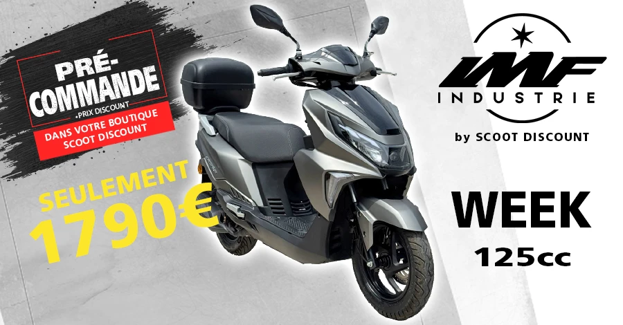 Scooter IMF WEEK, scooter 125 au meilleur prix, le 125cc moins cher du marché